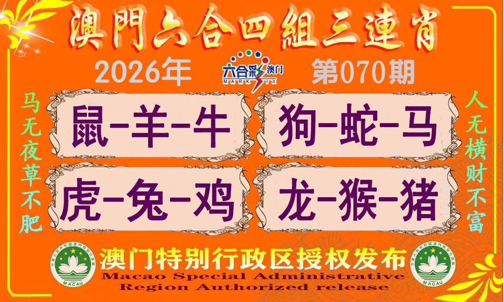 070期六合四组三连肖[图]