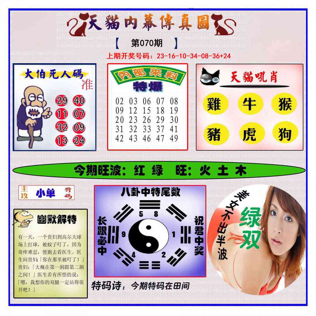 070期内幕传真图[图]