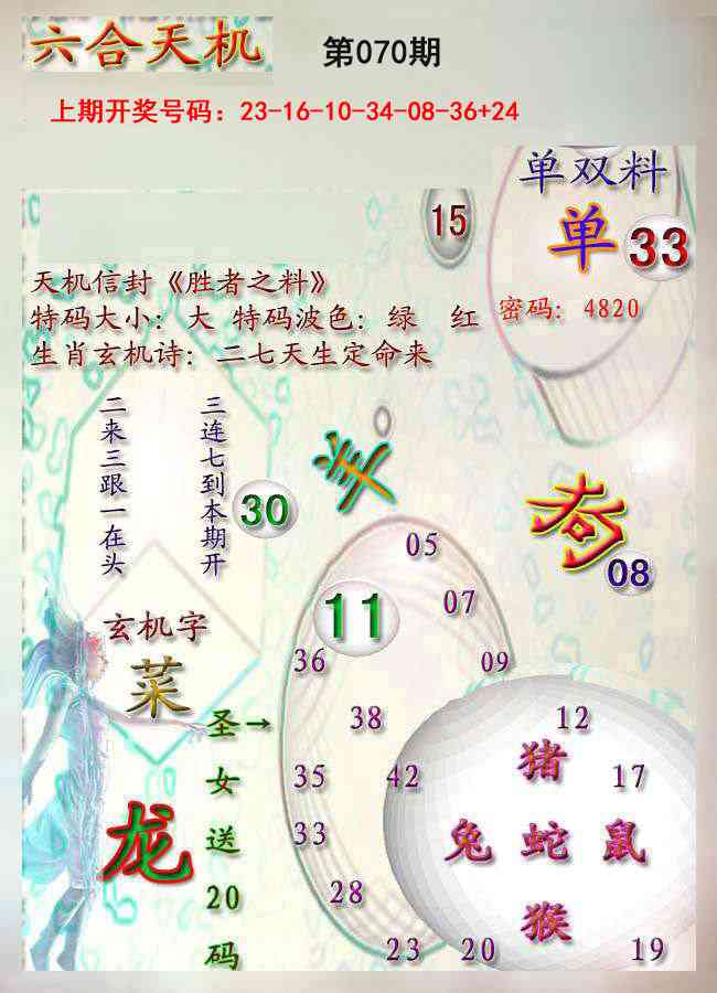 070期天机报[图]