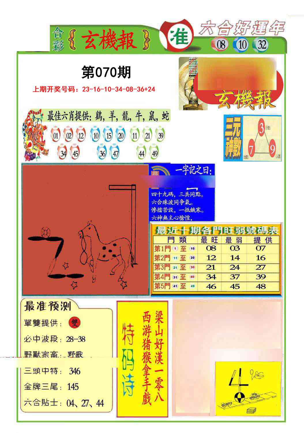 070期九龍玄机报(推荐)[图]