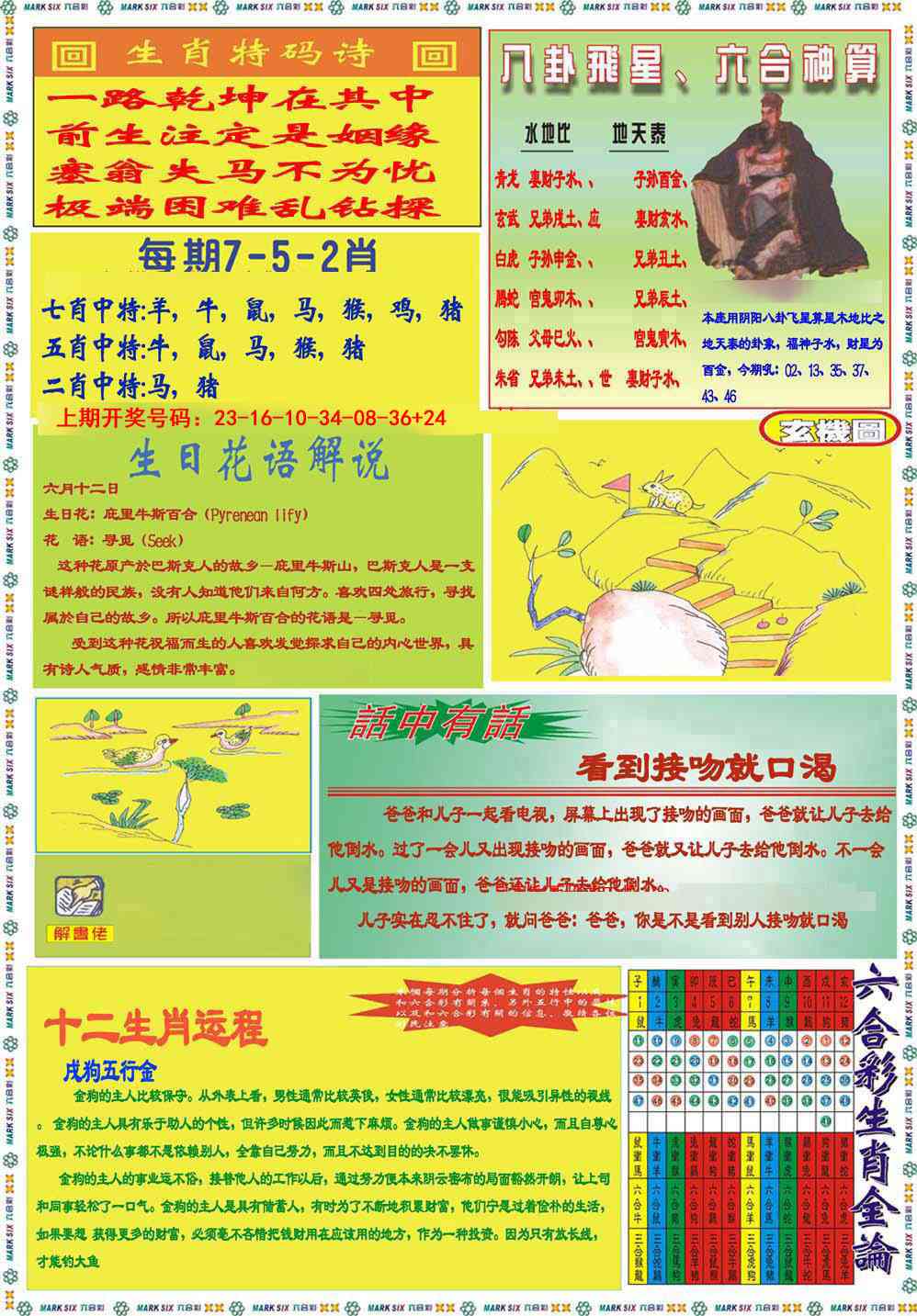 070期九龍马经B(推荐)[图]