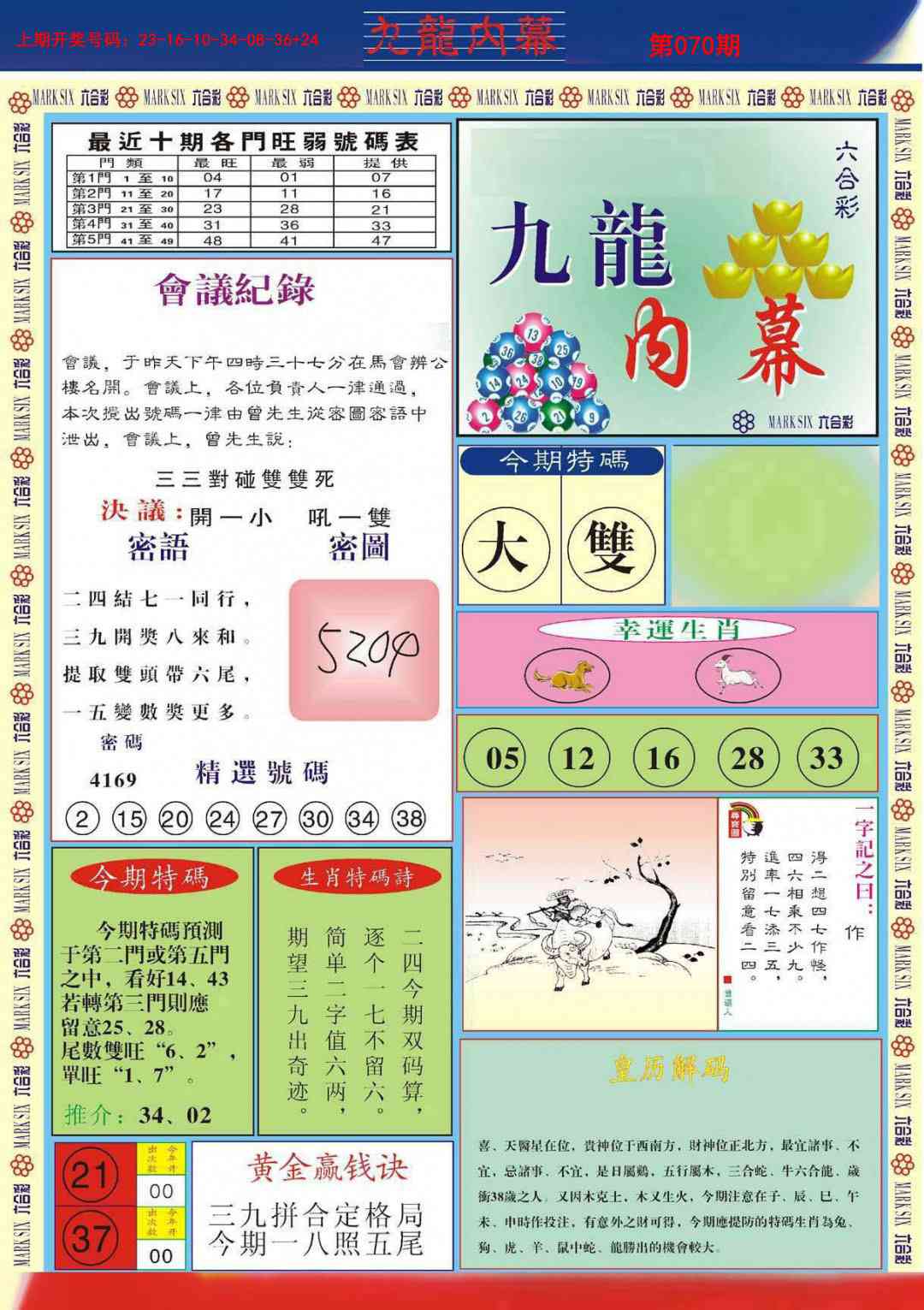 070期九龙内幕A[图]