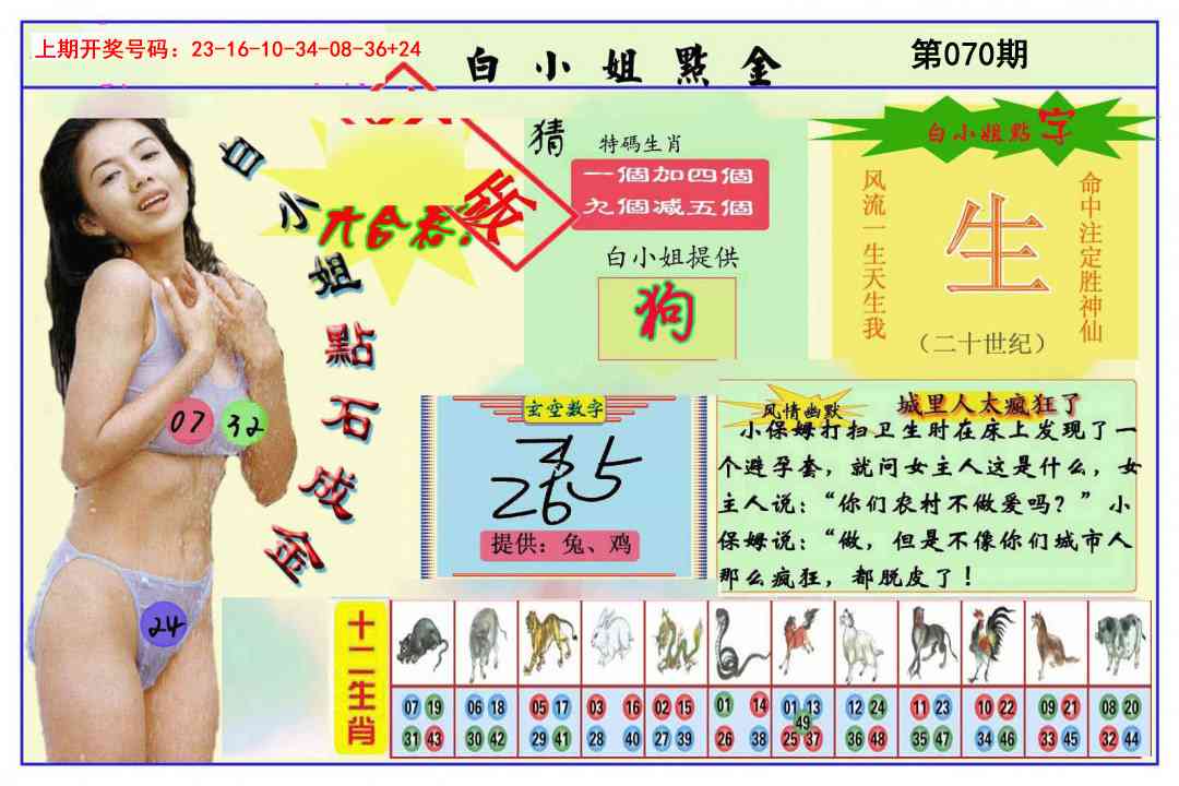 070期白小姐点金[图]