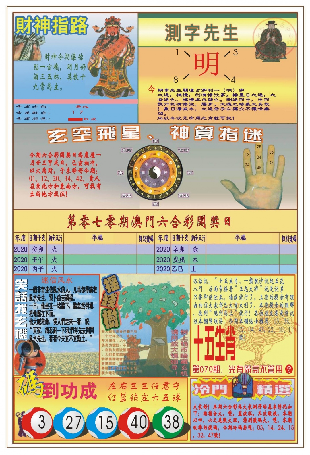 070期(新版)四柱预测B[图]