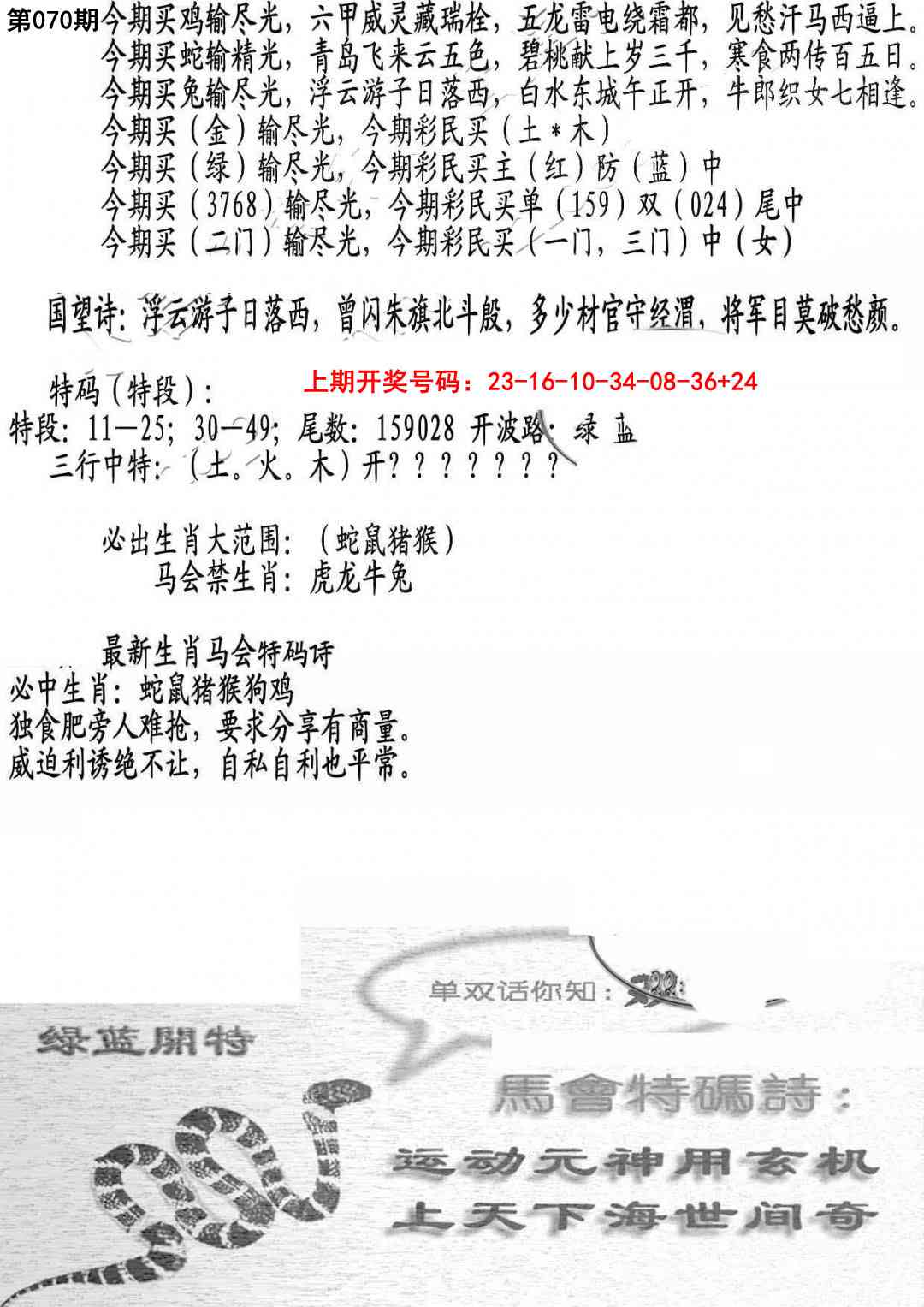 070期蛇报B[图]