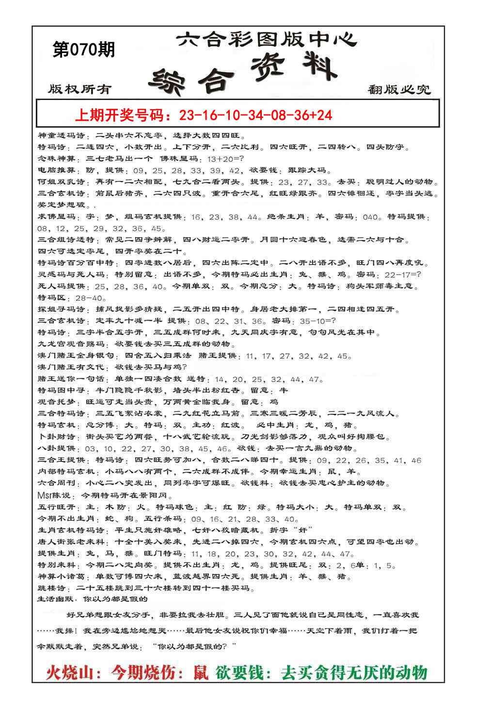 070期内部综合资料[图]