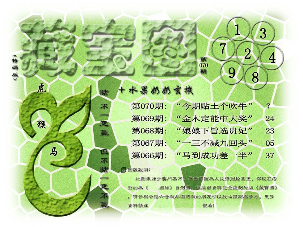 070期(水果奶奶藏宝图)正版[图]