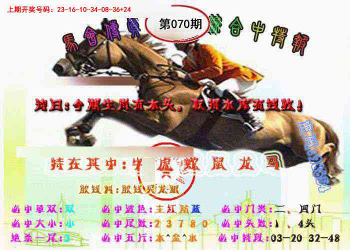 070期马会传真-综合报[图]