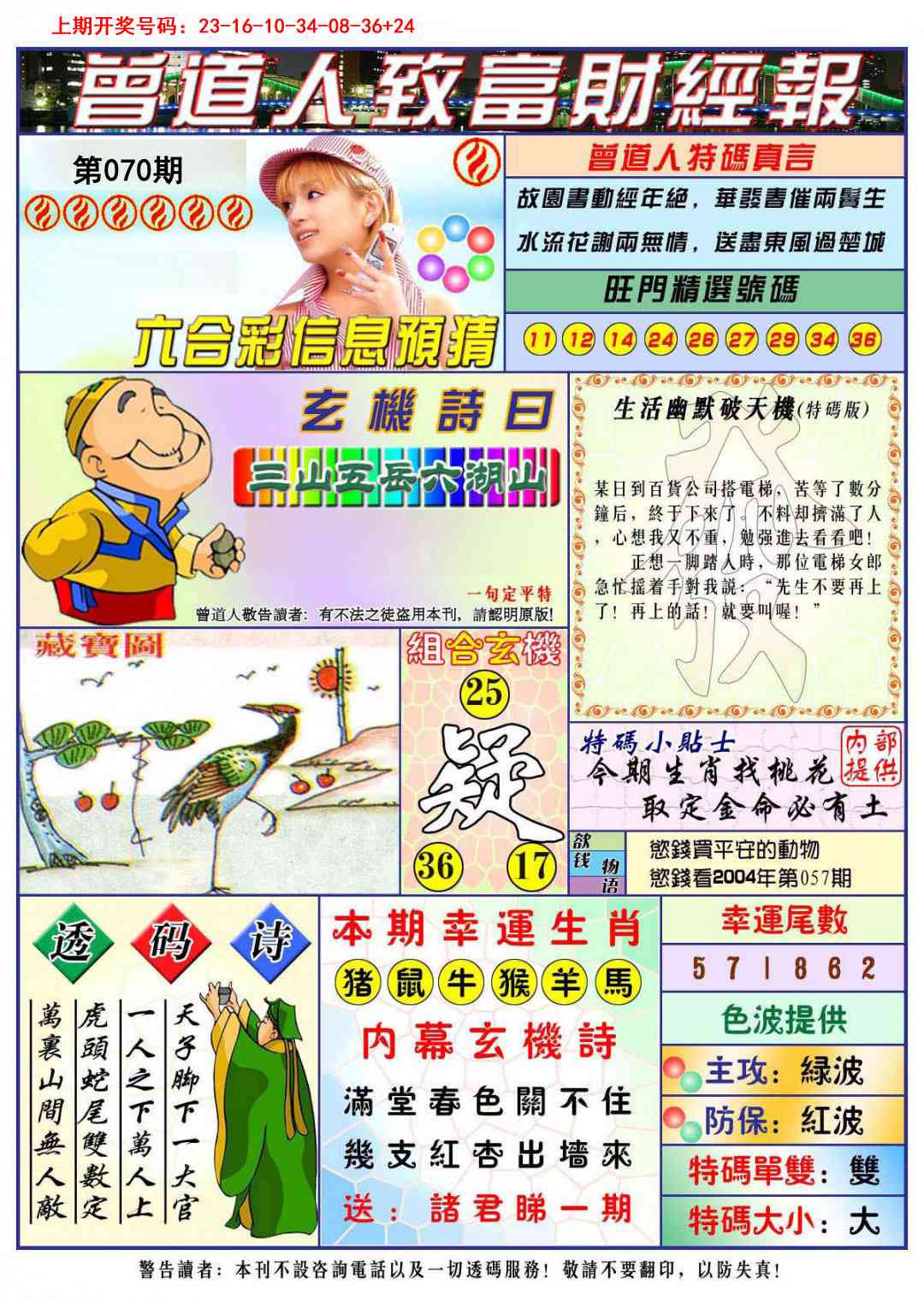 070期曾道人致福财经[图]