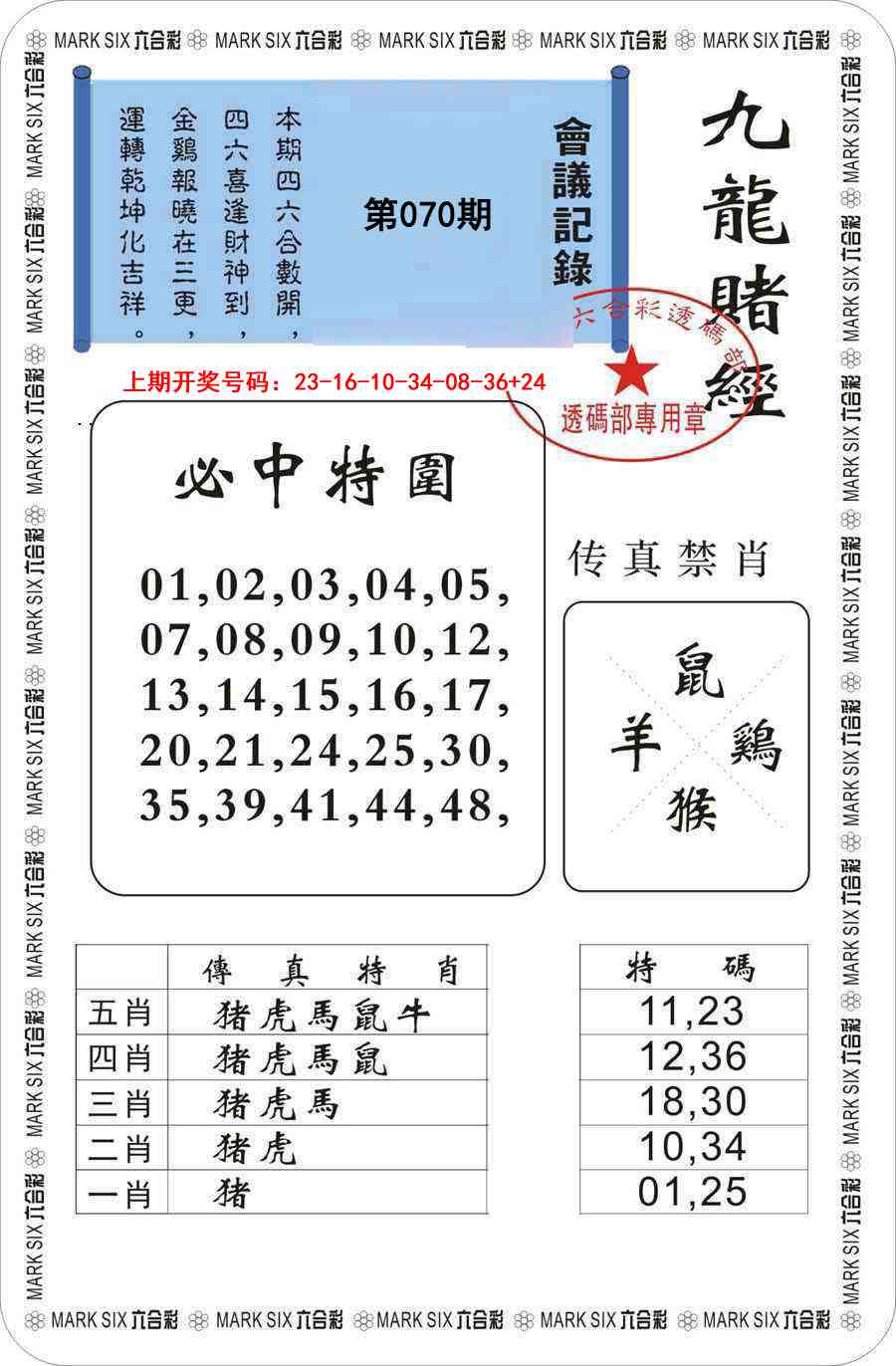 070期九龙赌经[图]