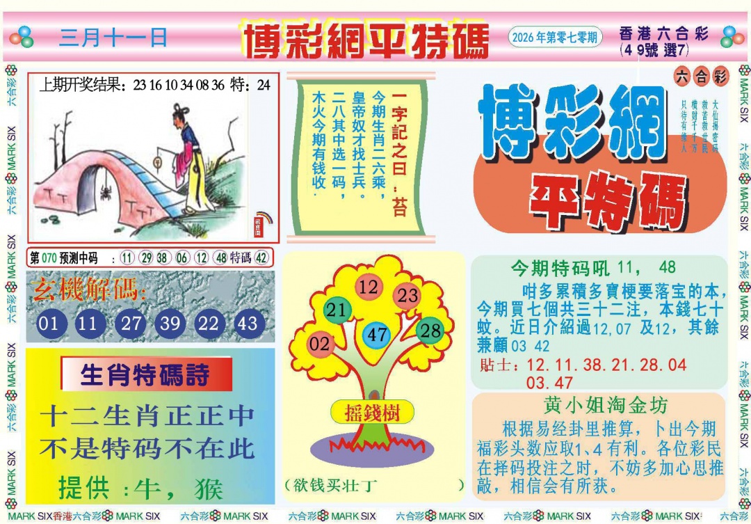 070期博彩网平特报[图]