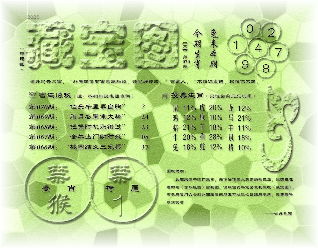 070期老《藏宝图》[图]