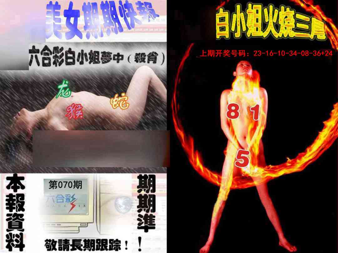 070期环球美女特码报[图]