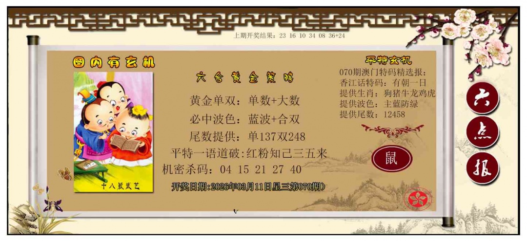 070期黄金策略[图]