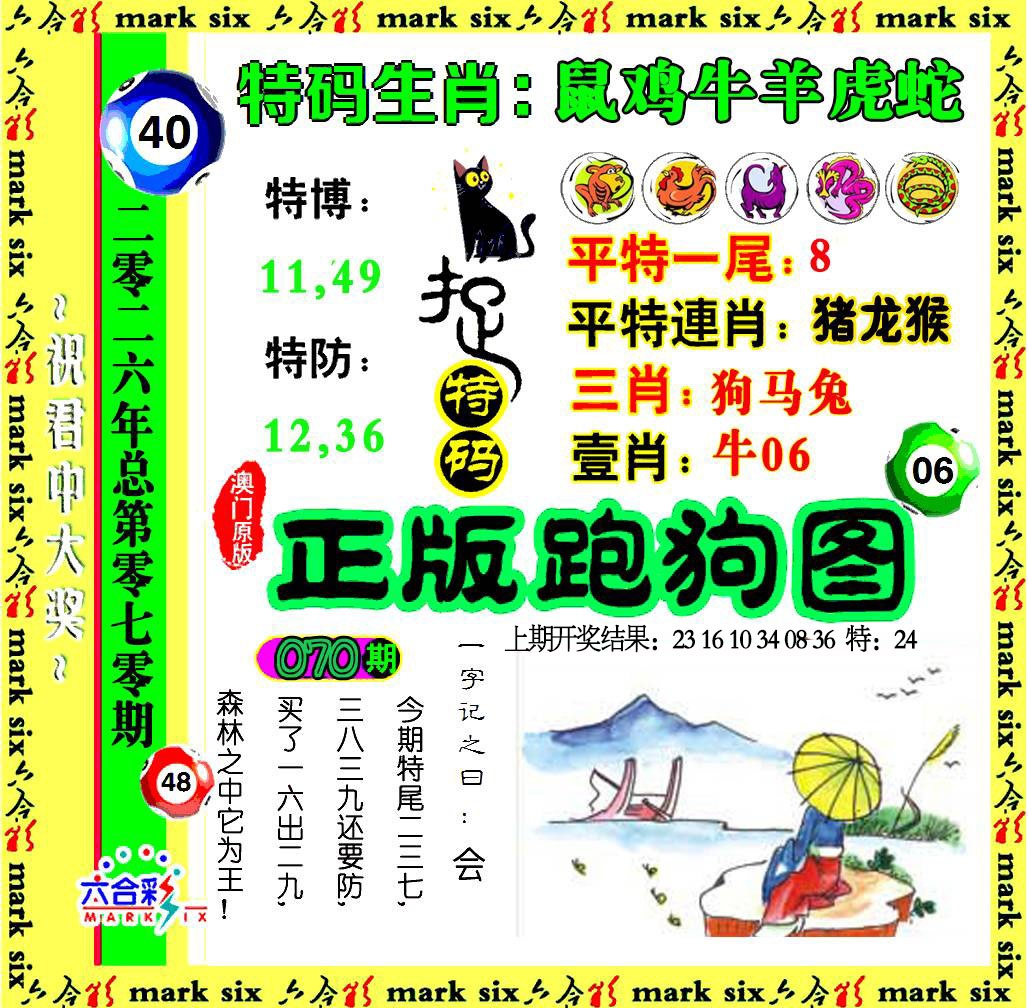 070期正版跑狗图[图]