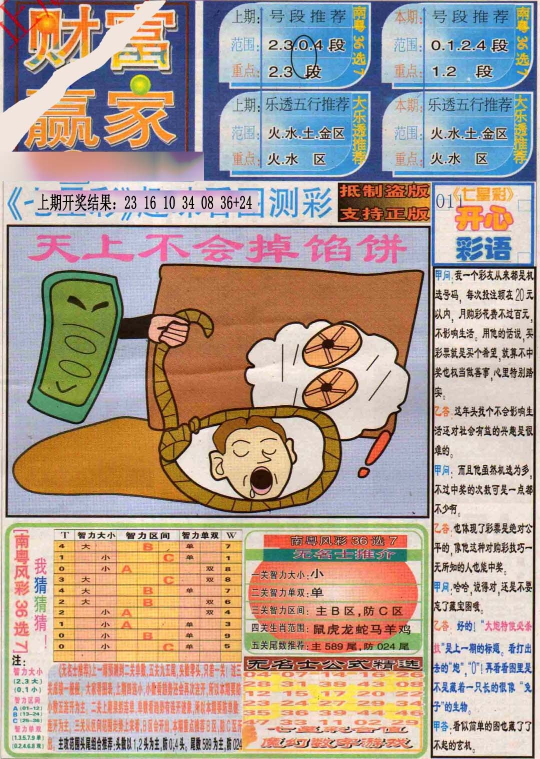 070期财富赢家（七星彩）[图]