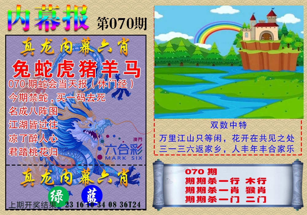 070期真龙内幕报[图]