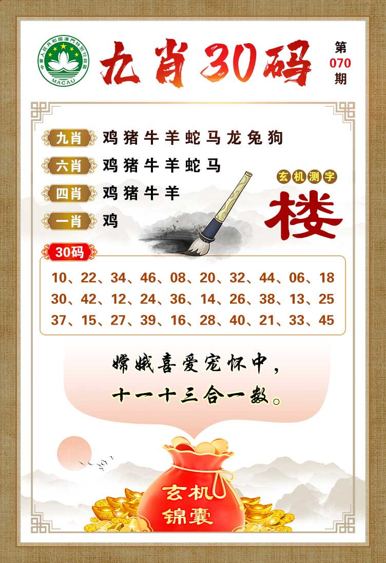 070期九肖30码[图]