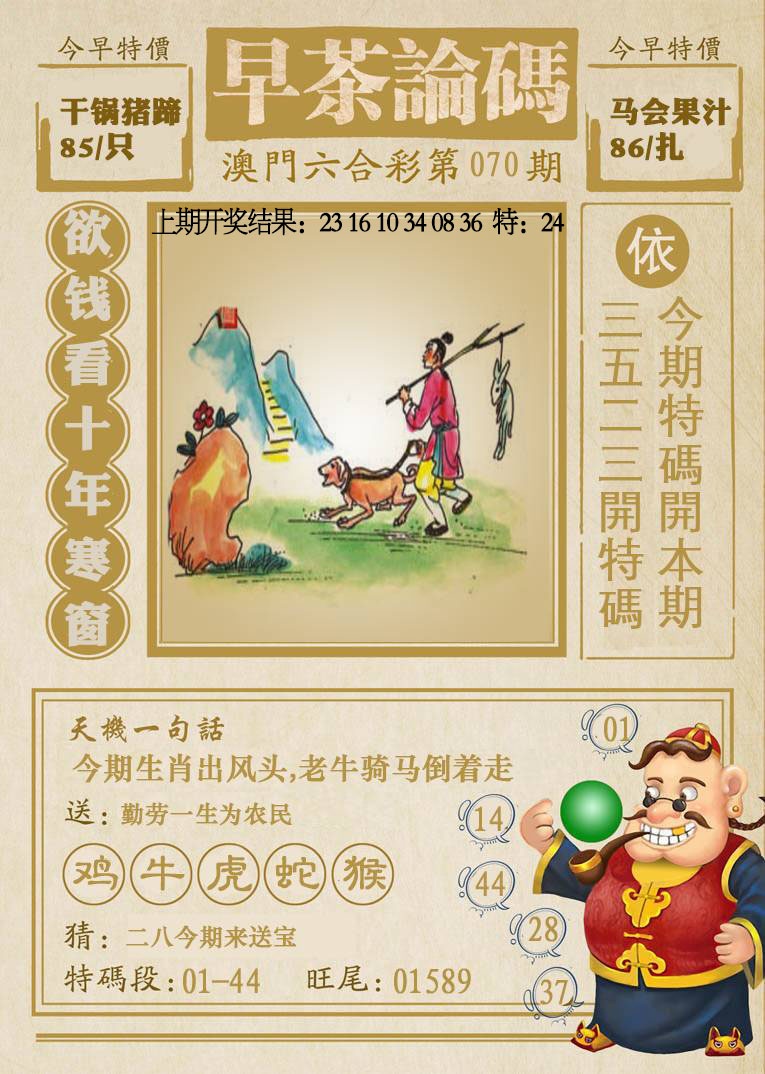 070期早茶论码[图]