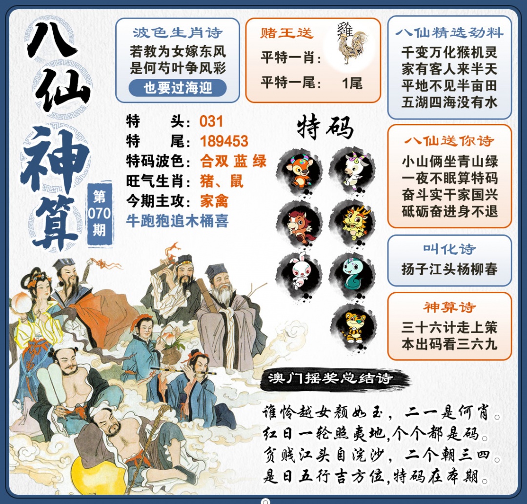 070期八仙神算[图]