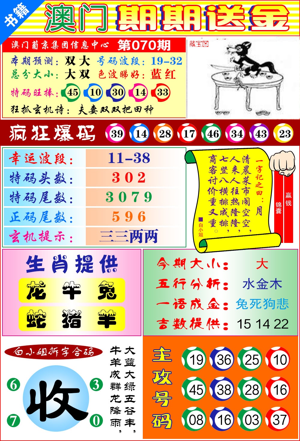 070期澳门期期送金[图]
