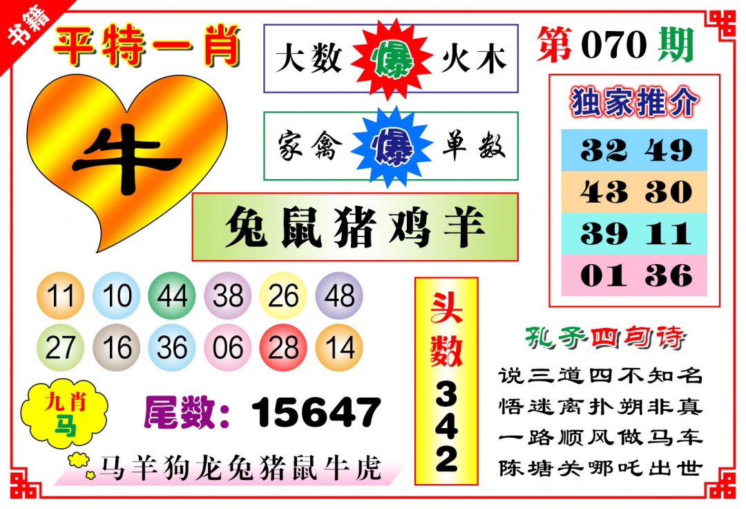 070期澳门九龙心水[图]