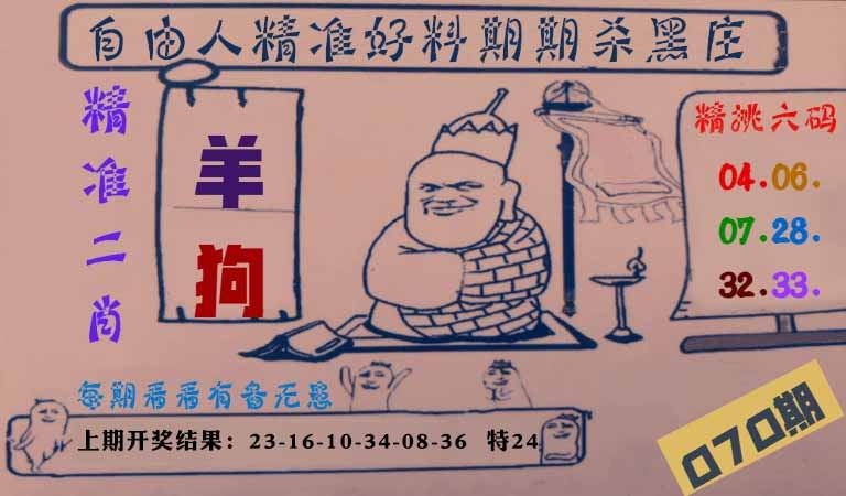 070期自由人二肖六码[图]